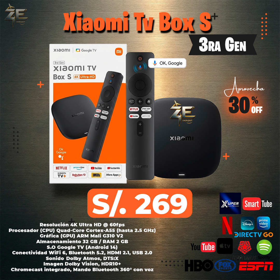 Xiaomi Tv Box S 3rd Generacion